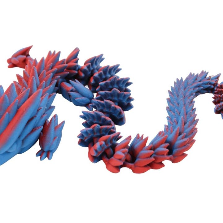 Spiky Dragon Fidget Toy - 3D Printed Articulated Dragon for wholesale by Acworth Alchemist