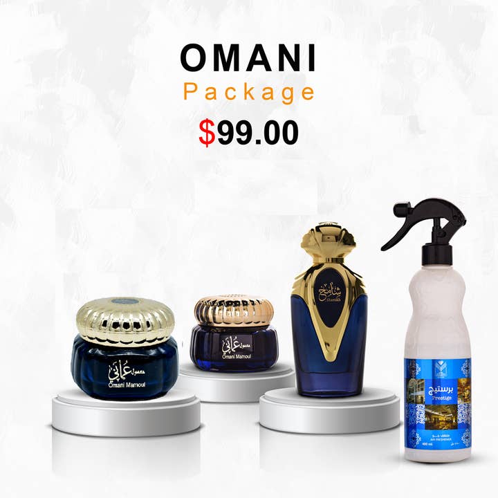 Colis omanais pour la vente par Almas Perfumes Canada