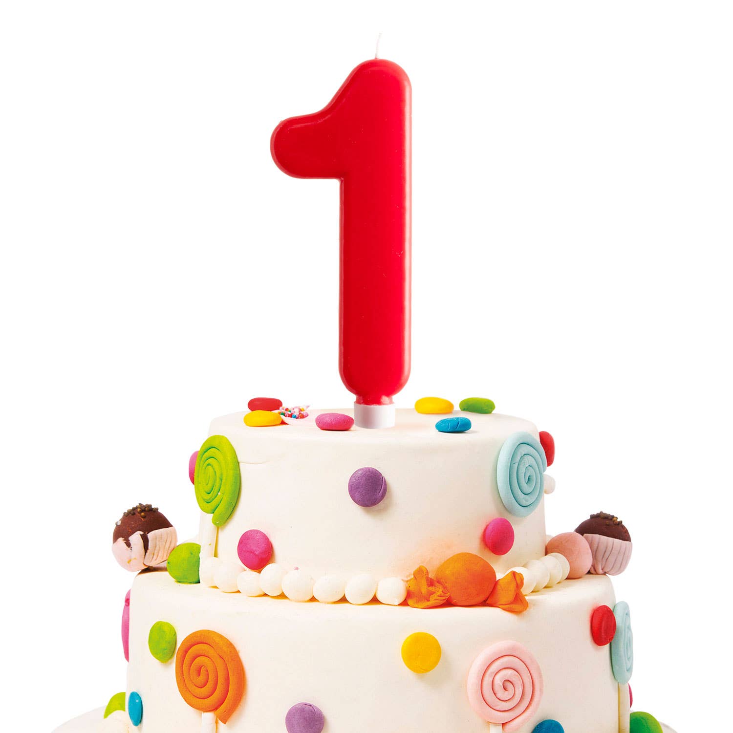 red Giant birthday candle for cakes, 15 cm for wholesale on Faire6