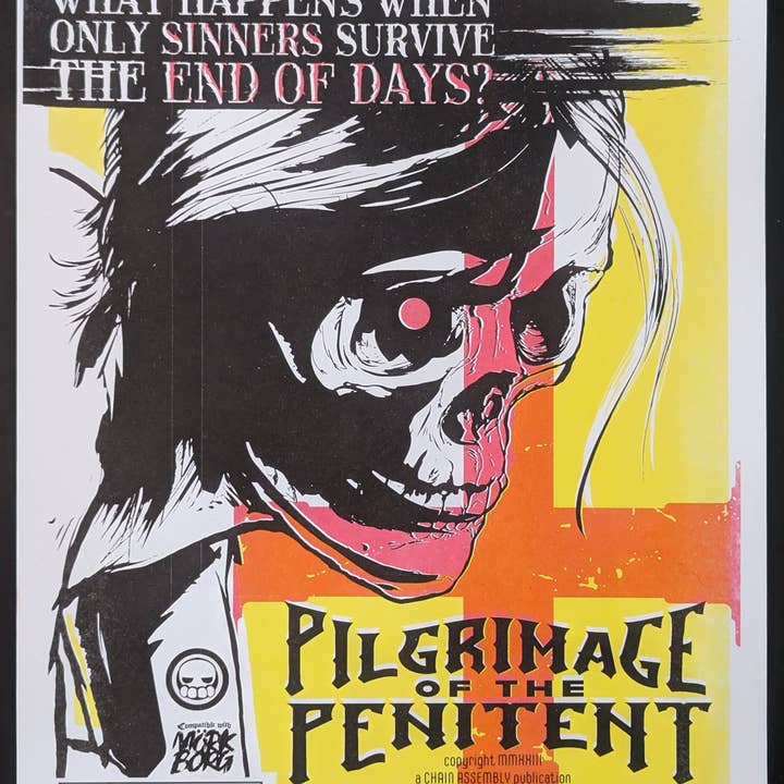 Affiche Risograph Édition Limitée Pèlerinage du Pénitent pour la vente par Chain Assembly LLC