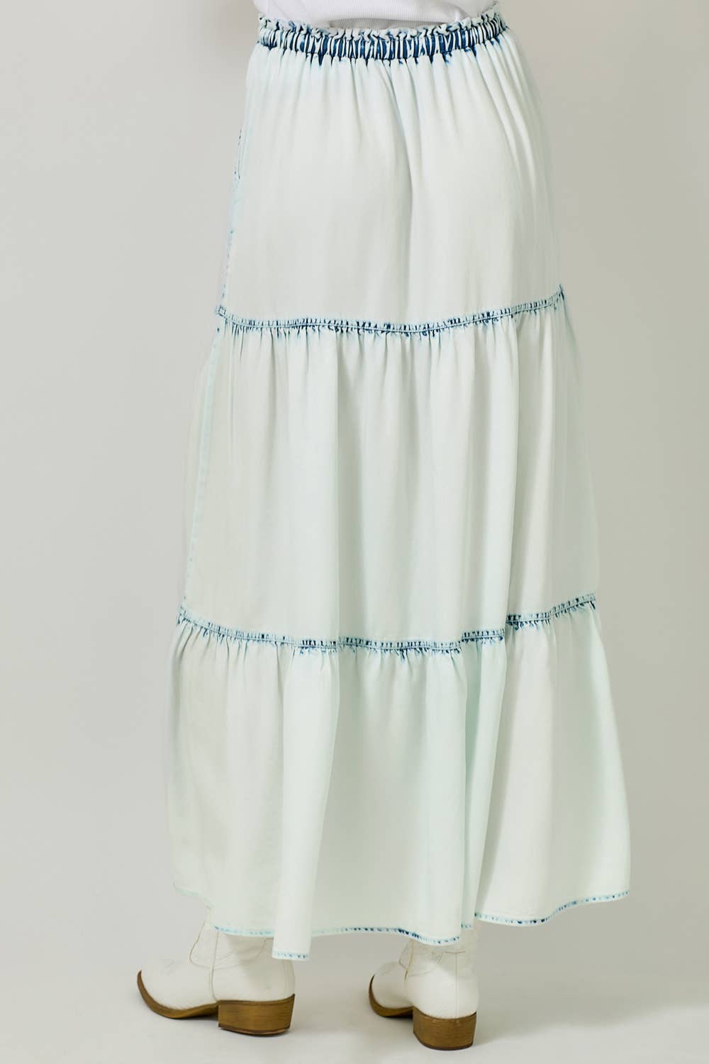 Mystree - Wholesale Rok - Dames - 60708 Lange Gelaagde Rok3