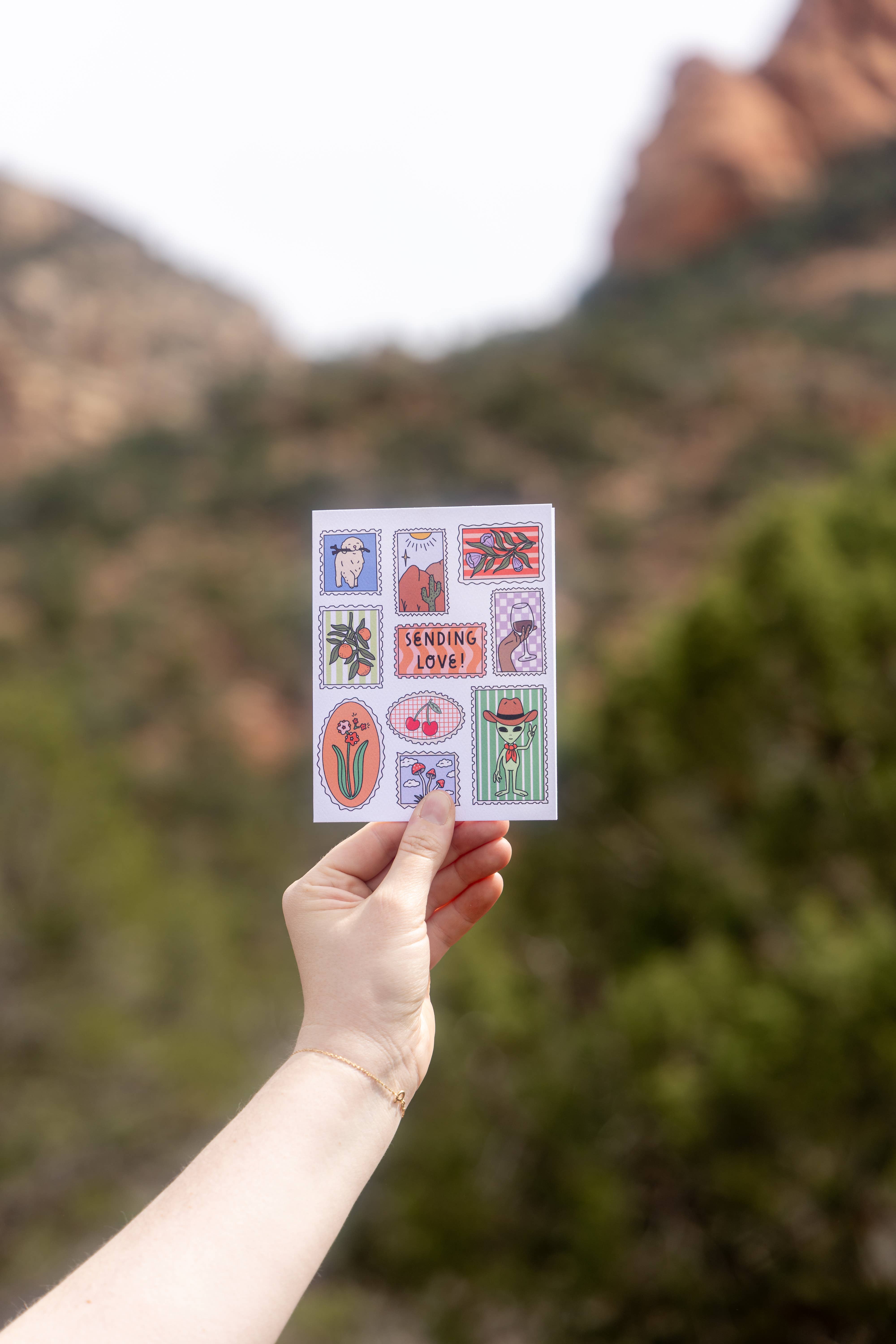 Illustrating Amy - Vente Cartes de déclaration d'amour - Petites Cartes Timbres d'Amour4