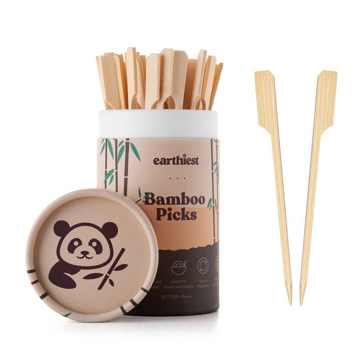 Earthiest - Wholesale Toothpick - Bamboo Picks Food Appetizer Toothpicks –4.5 Inch