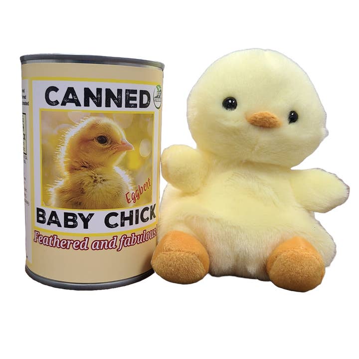 Canned Baby Chick | Easter Gift | Plush in Can w/Jokes for wholesale by Heavenly Scents