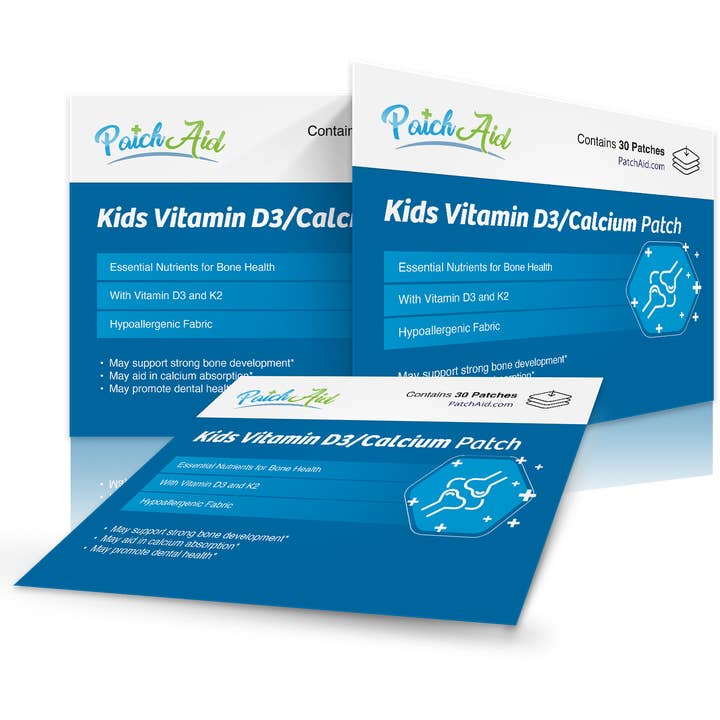 PatchAid - Wholesale Oral Supplement/Vitamin - Kids D3/Calcium Patch - Bone Strength & Dental Health4
