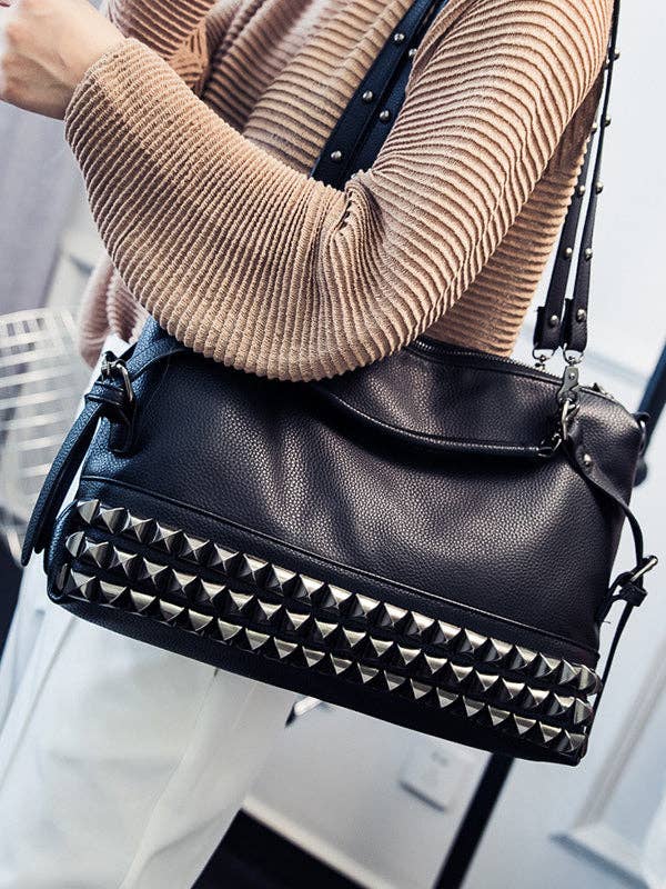 ShieldChic - Wholesale Shoulder Bag - Women's - Stylish Selection Cool Rivet Punk Bags Accessories0