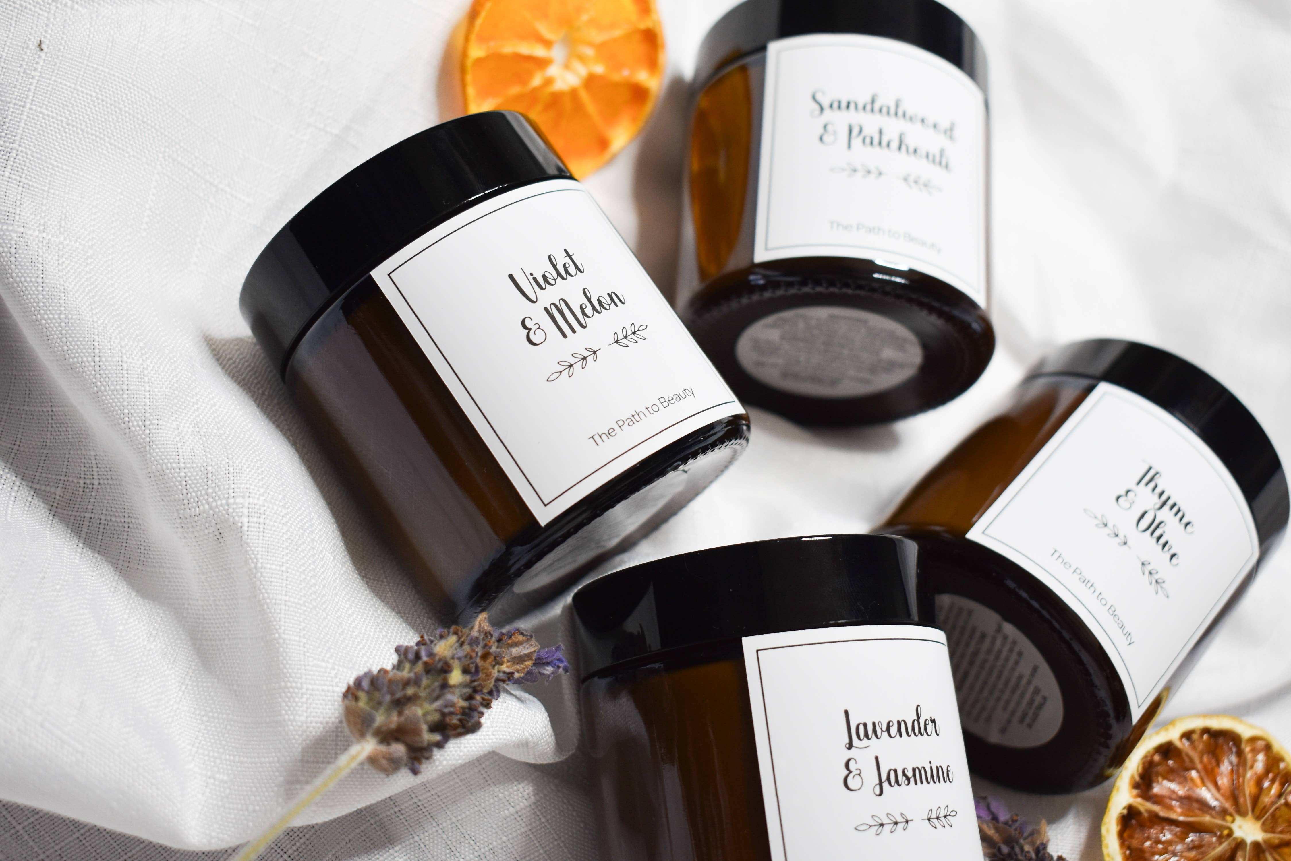 The Path to Beauty - Wholesale Jar/Filled Candle - Lavender & Jasmine2