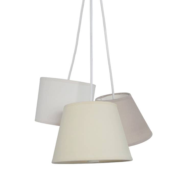 GARONNE - Colgantes de tela color topo, blanco y crema para venta al por mayor de Tosel Shop