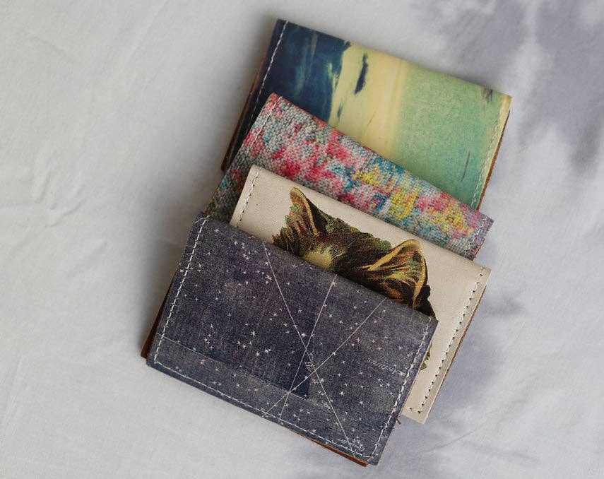 backerton - Wholesale Card Holder - Unisex - See Eye - Leather Spectrum Vert Cardholder Wallet2