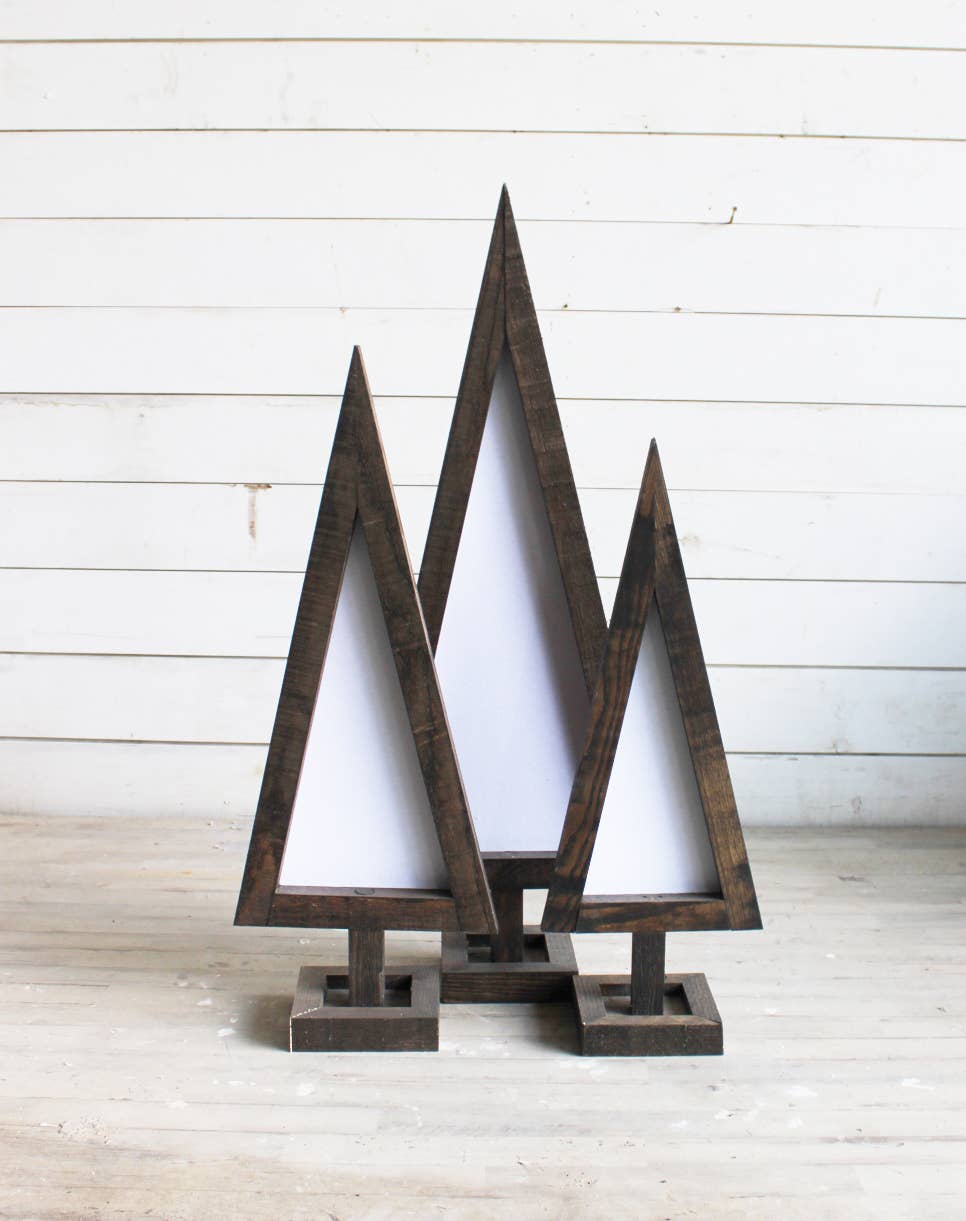 Brayden and Brooks - Wholesale Christmas Decoration - Blank Canvas Wood Tree1