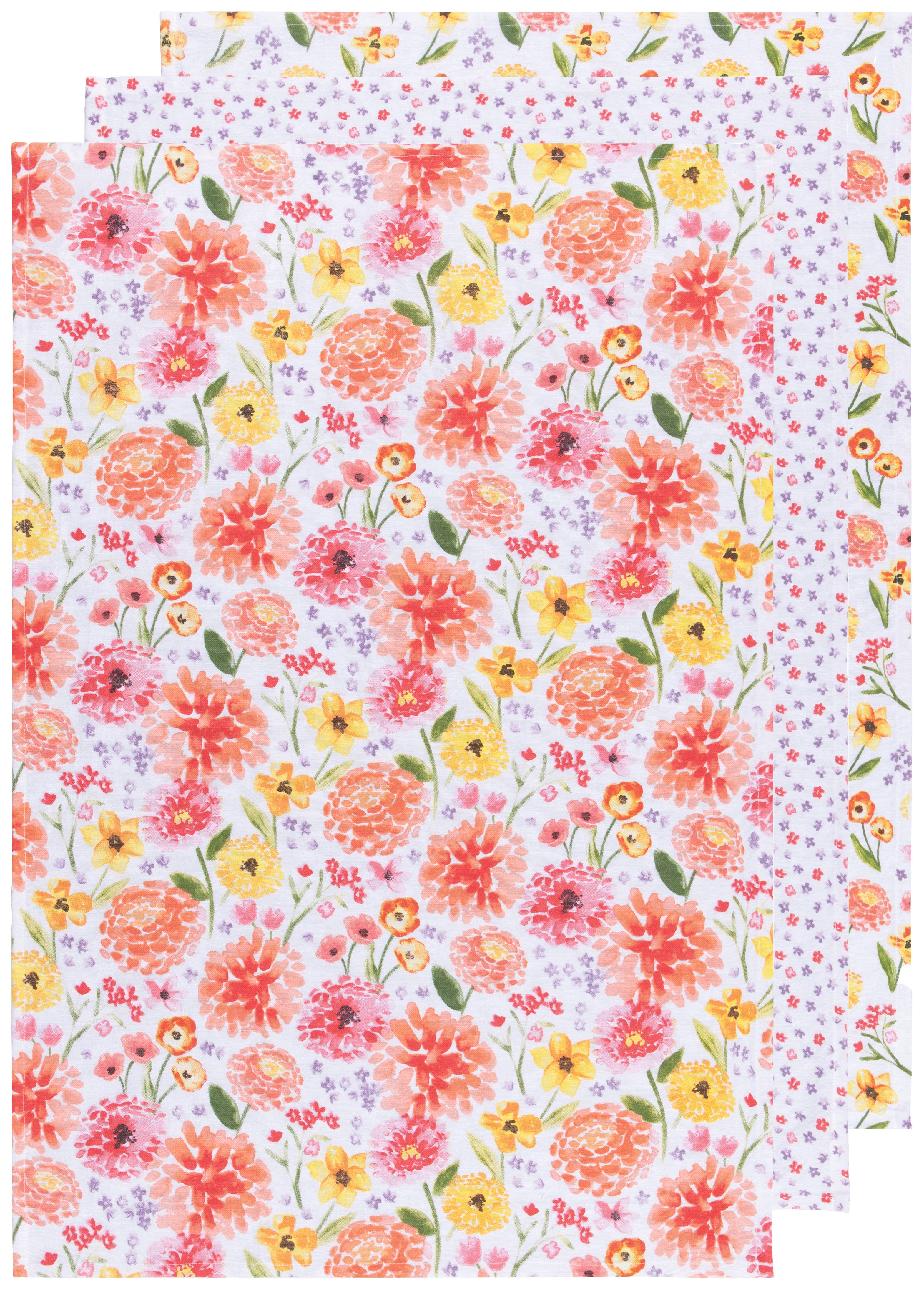 Now Designs by Danica - Wholesale Tea Towel - Cottage Floral Bakers Floursack Dishtowels Set of 32