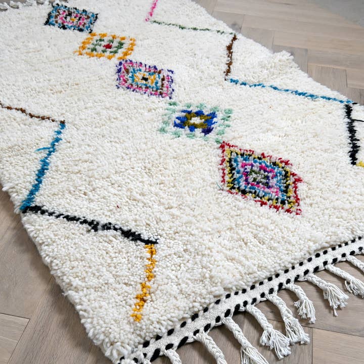Alfombra bereber Azilal 100 x 150cm - Diseños multicolores para venta al por mayor de Bohome Living