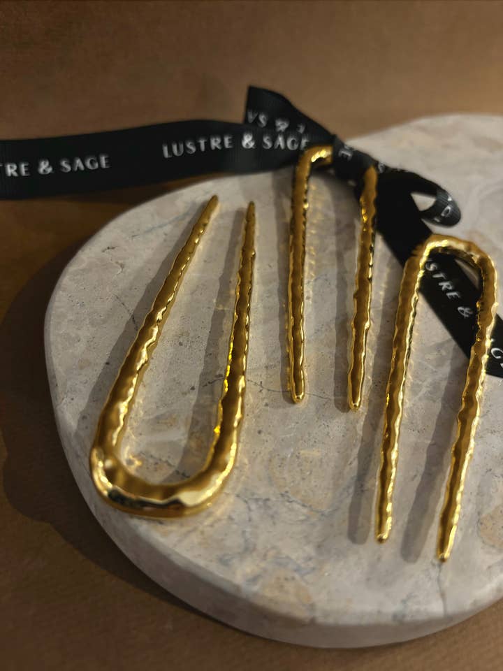 Louise French Pin in Gold (1pcs) for wholesale by Angels Whisper Accessories