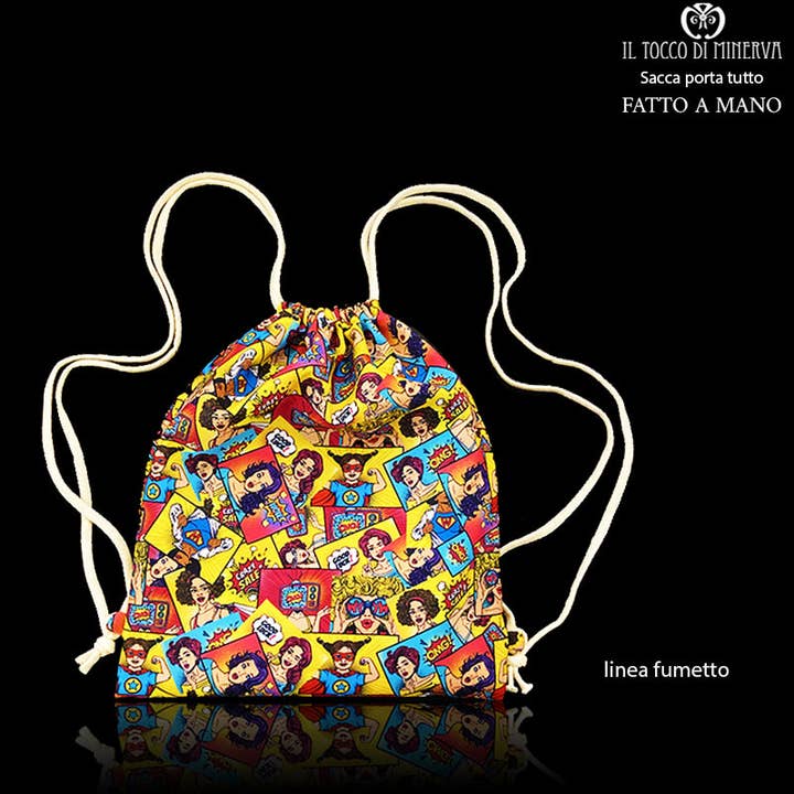 Sea Bag Comic Line - Handmade for wholesale by Il Tocco di Minerva