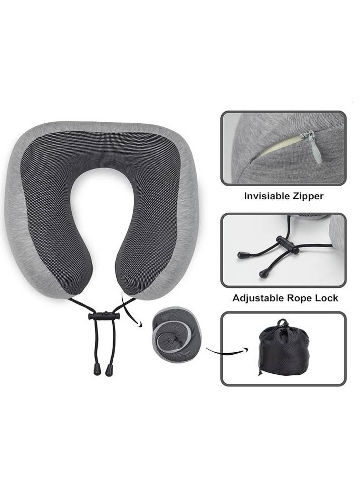 .. SI-25861 REJSE U-FORMET MEMORY FOAM NAKKEPUDE for engroshandel hos 42POPS