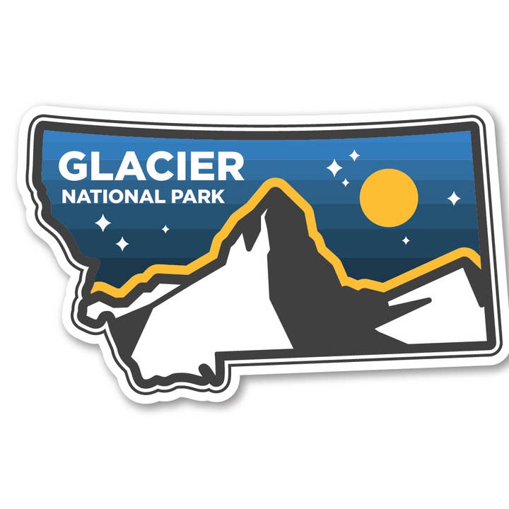 Coaster - State Shape W/ Glacier National Park for wholesale by Morris Magnets