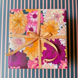 Love and Flower Gold Foil Waterproof Flower Wrapping Paper