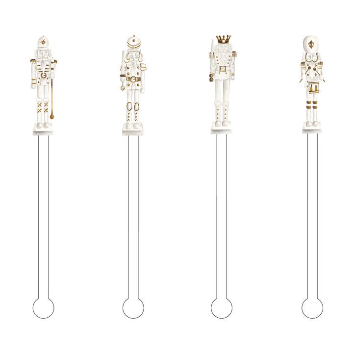 GOLD & WEISS NUSSKNACKER ACRYL STICK STICKS COMBO für den Großhandel von XO ACRYLICS | ACRYLIC STICKS