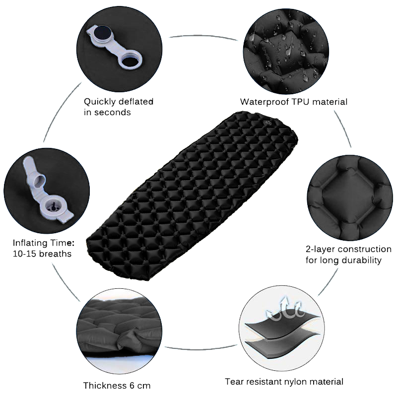 Black X-Cell Ultralight Sleeping Pad for wholesale on Faire4