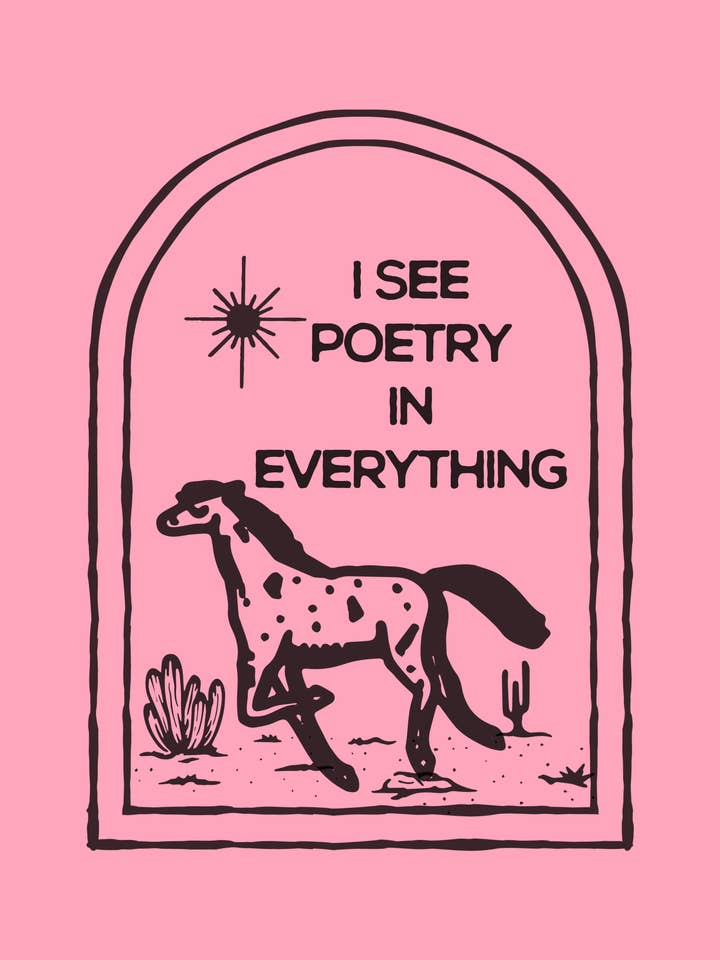 I See Poetry Giclee Print 8x10 for wholesale by Brass Earth