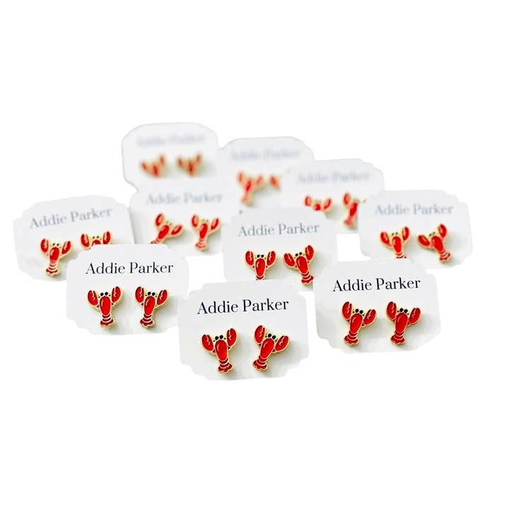 Addie Parker Jewelry - Wholesale Stud/Post Earrings - Enamel Lobster Stud Earring3