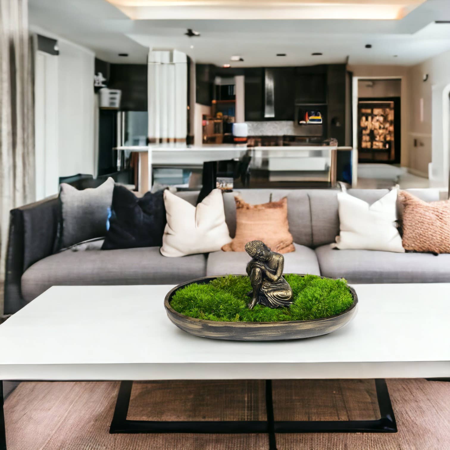 Planters Made in the USA - Wholesale Decorative Tabletop Object - Moss Table Centerpiece Decor Preserved Plant, Forever Green26