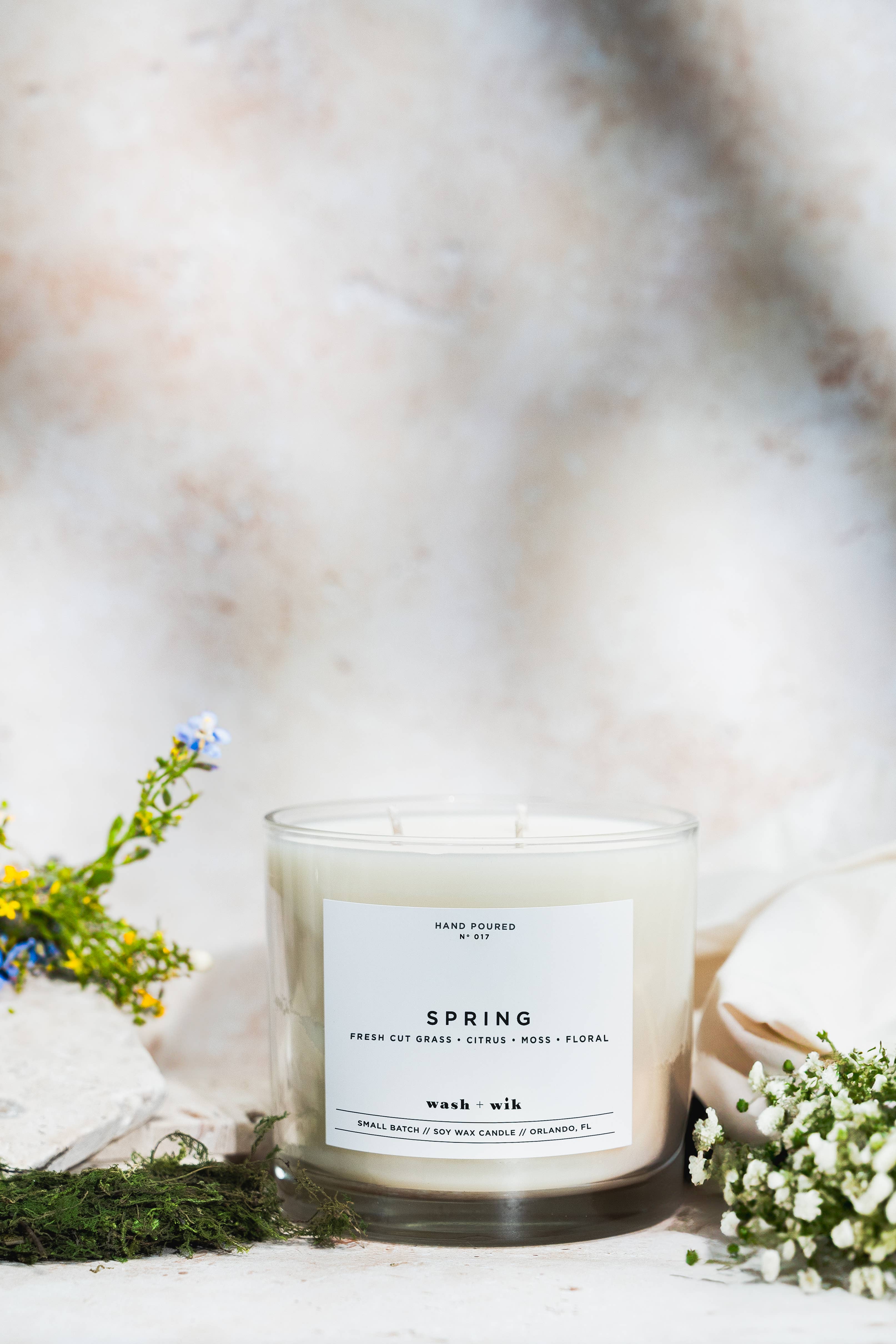 Wash and Wik - Wholesale Jar/Filled Candle - 3 Wick - 35oz Vessel - 2 Pound Soy Wax Candle by Wash + Wik21