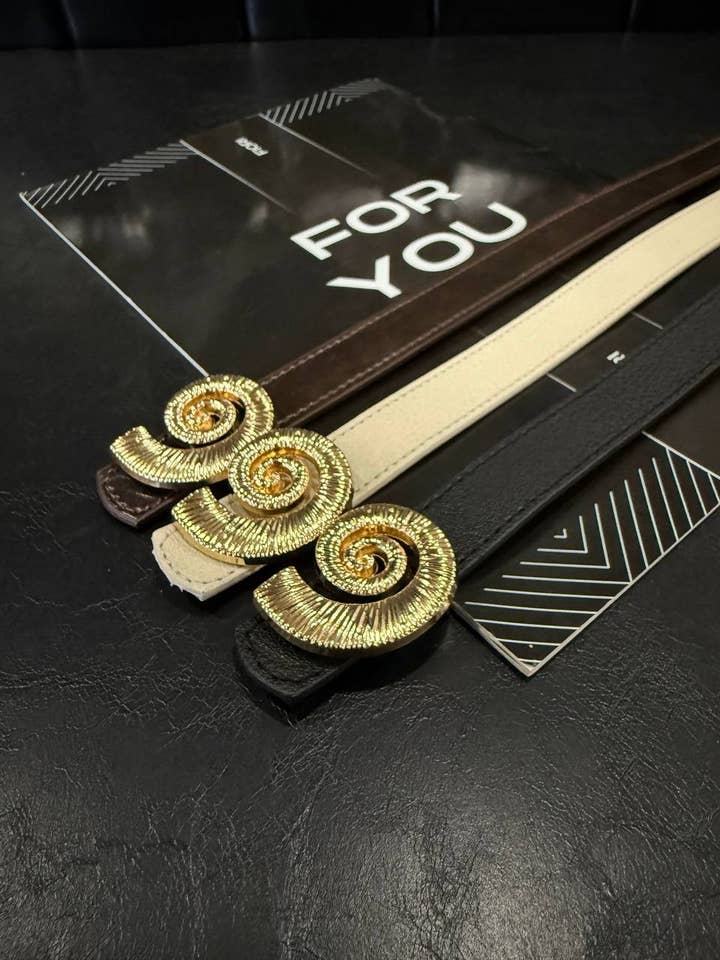 Sommer Kunstledergürtel – Muschelschnalle, Boho-Stil für den Großhandel von Design company-Fatma Balkir