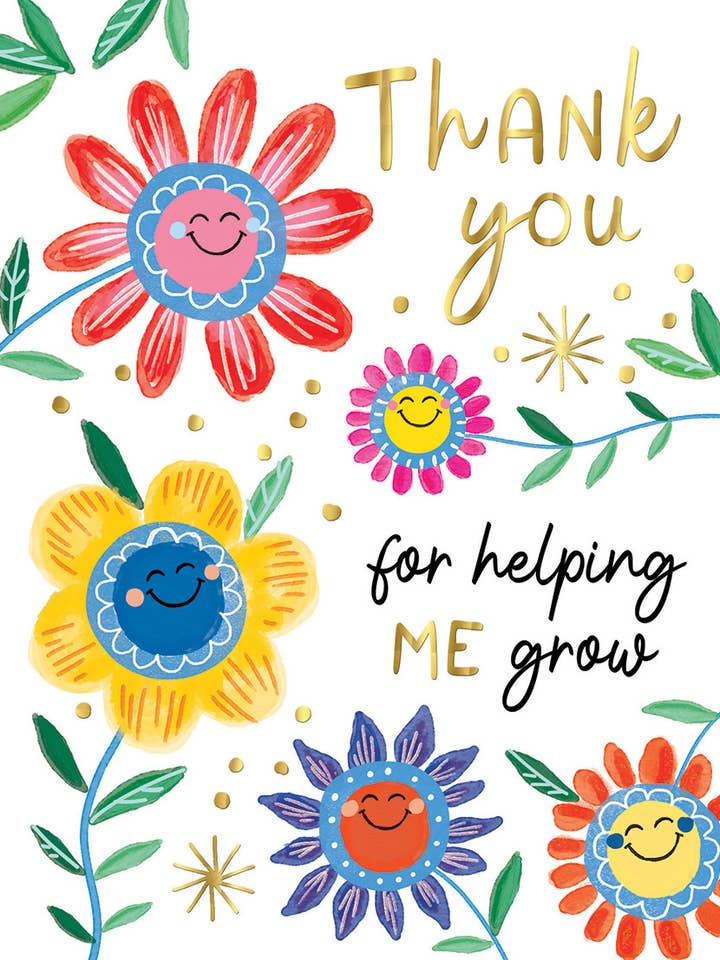 Tackkort till läraren, Tack läraren, Blommor för wholesale av Piccadilly Greetings