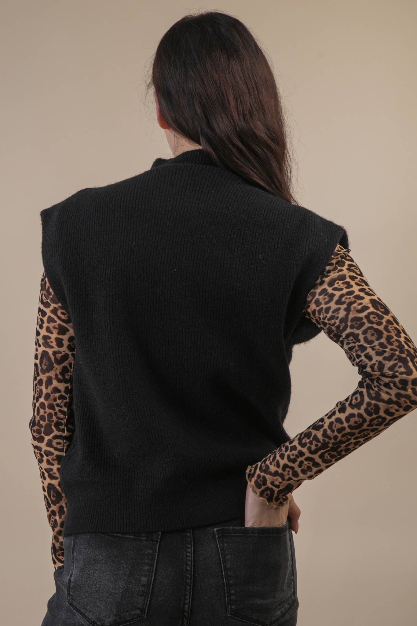 VERY J - Wholesale Sweater Vest - Women's - 12W3391N-Soft Knit Sweater Vest Top20