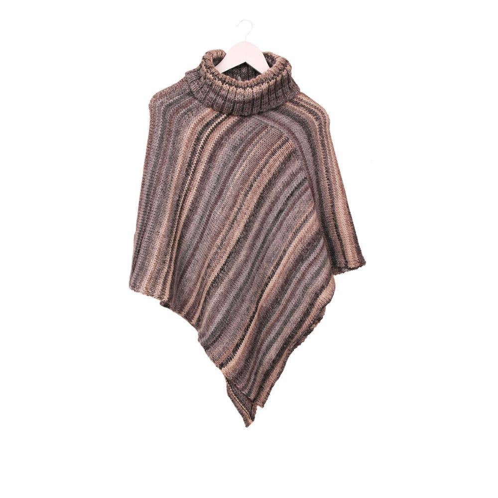 MAISON BONNEFOY - Wholesale Poncho - Women's - RAFAEL - Multicolor poncho with large mesh4