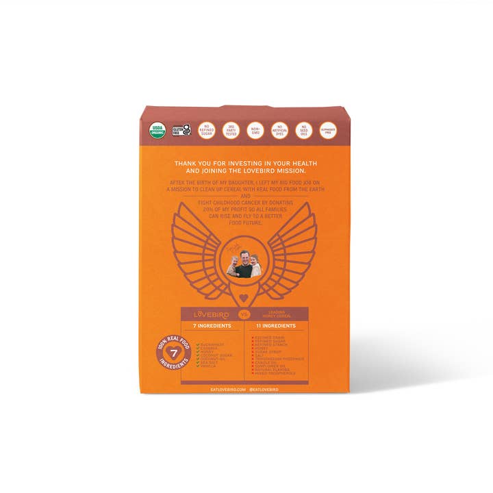 Lovebird Cereal - Wholesale Breakfast Cereal - Lovebird Cereal Honey