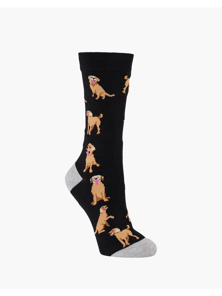 BLACK WOMENS LABRADOR BAMBOO SOCK for wholesale on Faire1
