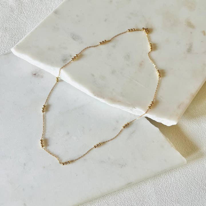 TRI Satellite Chain Necklace for wholesale by Alexandra Kathlyn Accessories