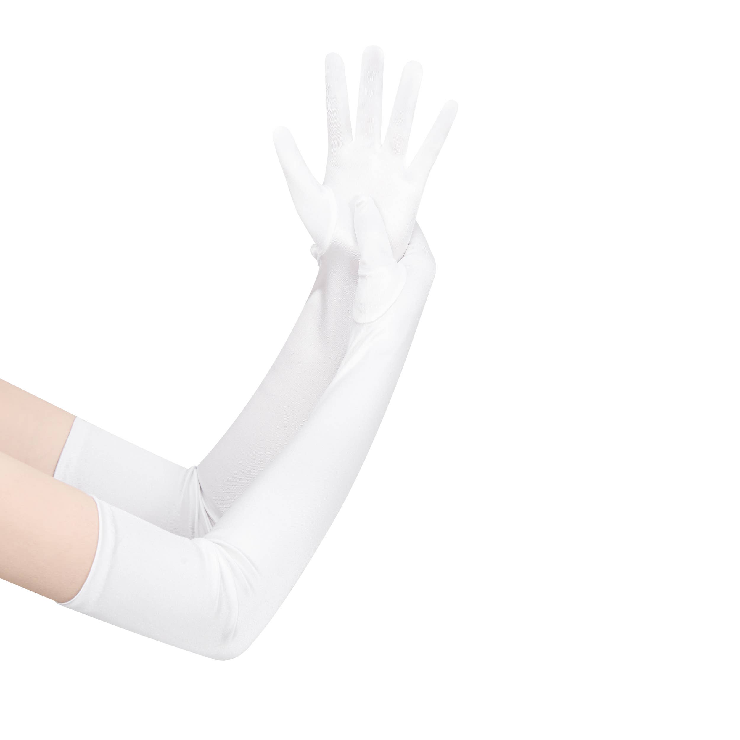 Floris Linens – Großhandel Handschuhe – Damen – Lange Satin-Braut-Handschuhe10