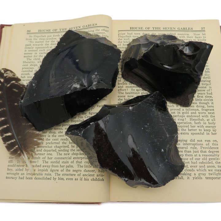 Rock Paradise - Wholesale Spiritual Stone/Crystal - Natural Raw Black Obsidian Crystal Chunk3