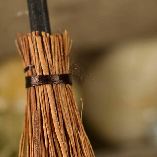 Factory Direct Craft - Wholesale Doll Accessory Kit - Kids - 3-1/2" - Miniature Natural Straw Brooms