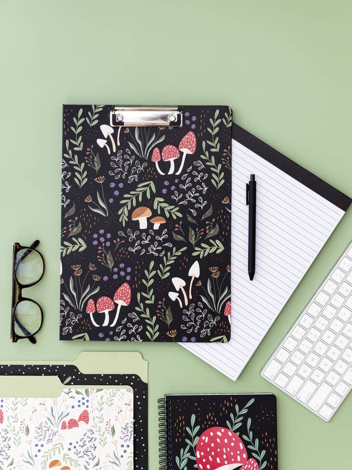 Clipboard Folio, Mushroom for wholesale by Steel Mill and Co.