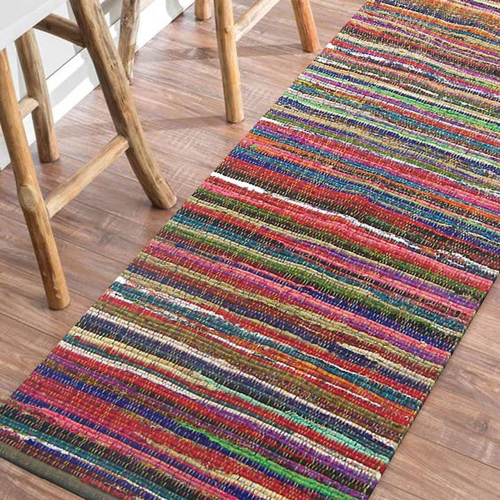 RAINBOW MULTI CHINDI RUNNER, MULTI, 2' x 7' MULTICOLOR (Copy) for wholesale on Faire