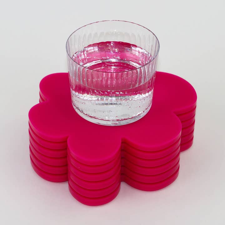 Matt underlägg i neonrosa för wholesale av Vahz Studio