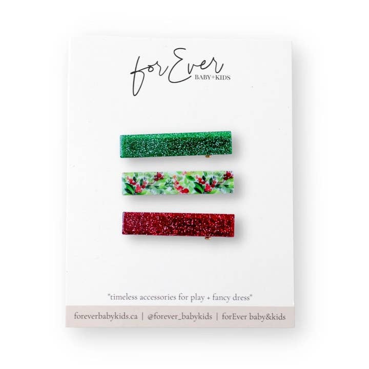 Mistletoe // Clip Set for wholesale by forEver baby+kids