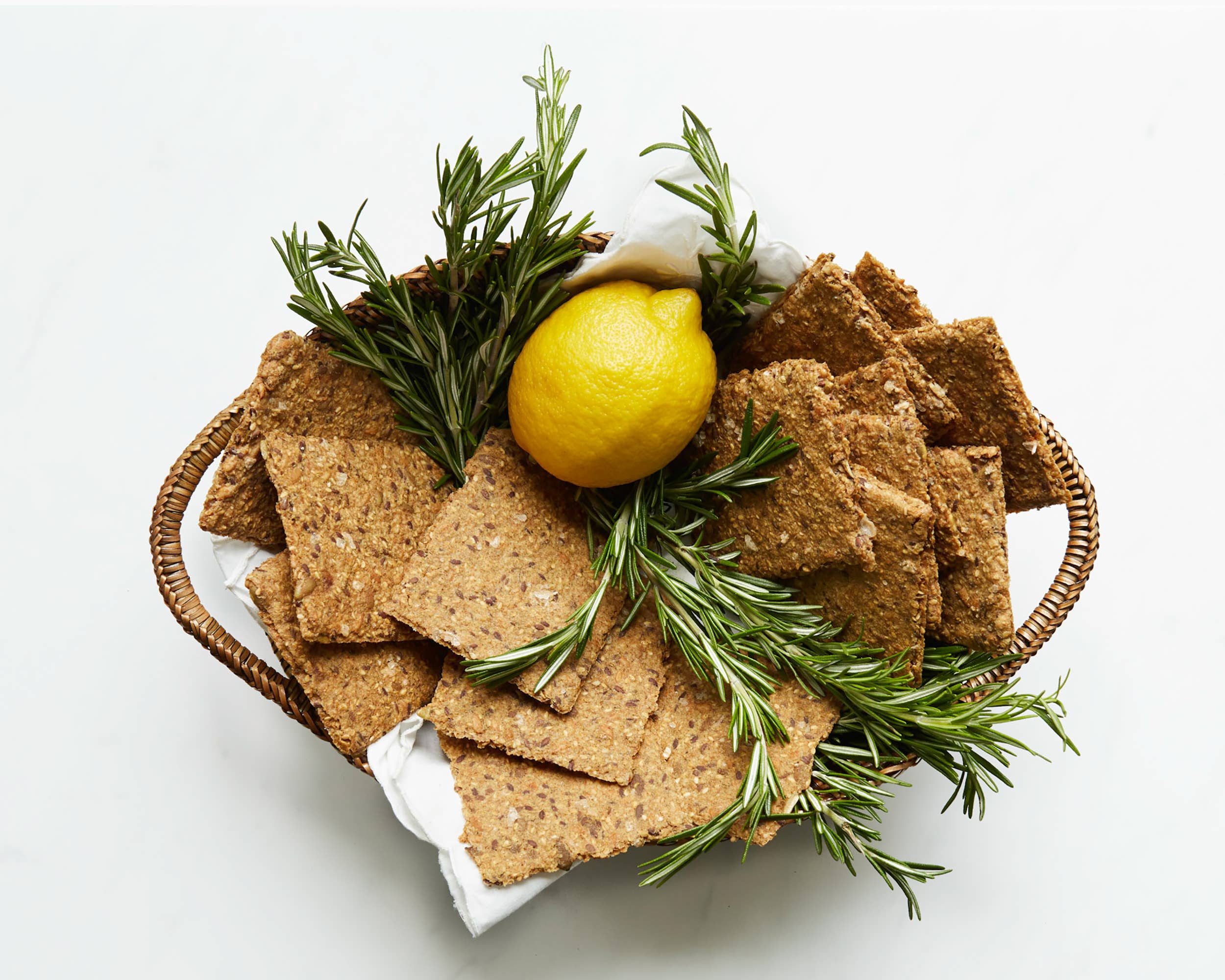 Norwegian Baked - Vente Biscuit salé - Knekkebrød au romarin et citron | Craquelin biologique artisanal2