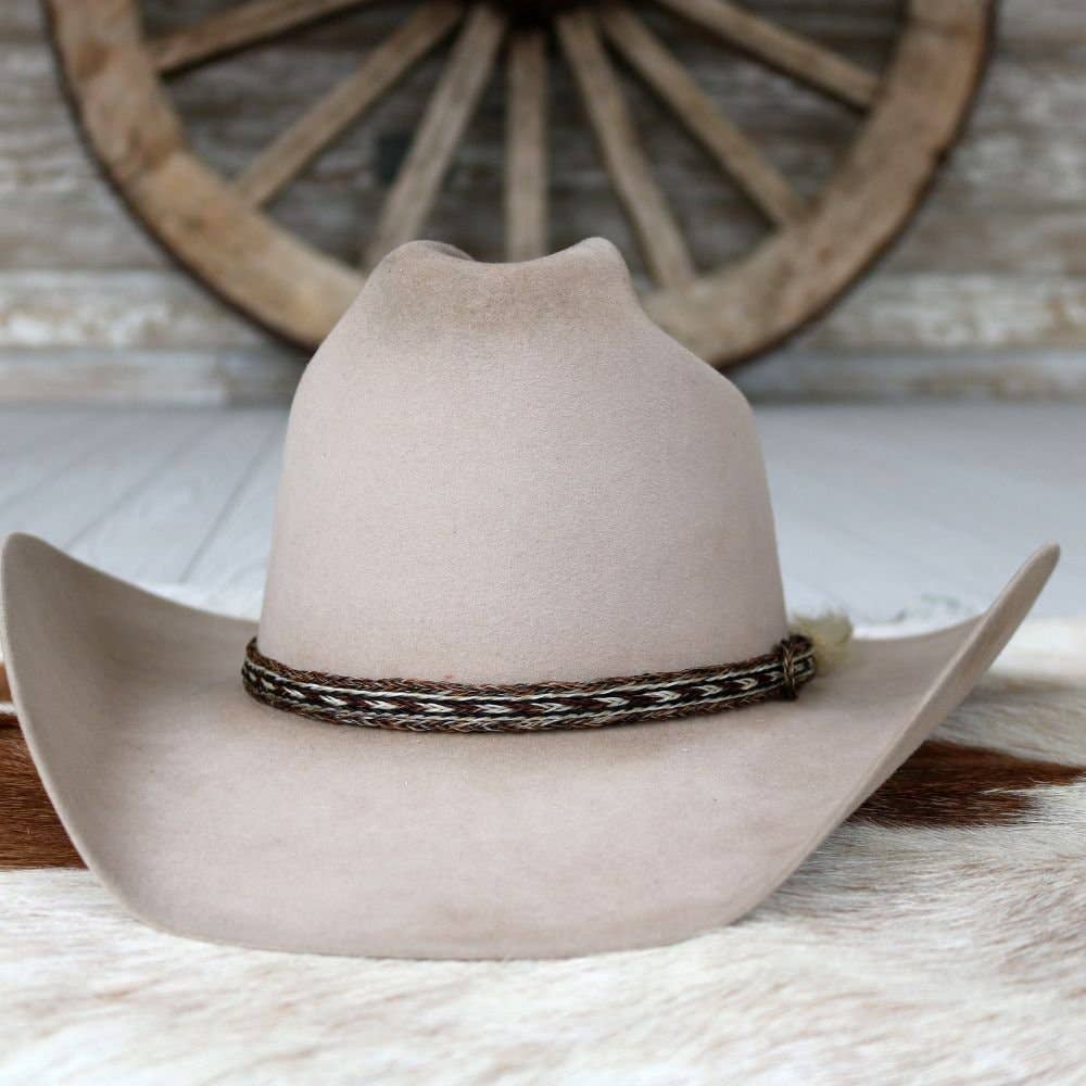 Willow Lane Hat Co. – Großhandel Hutzubehör – Damen – Hutband aus geflochtenem Rosshaar mit einzelner Quaste, Farbe3