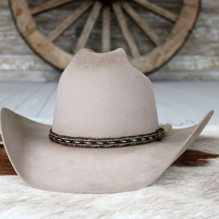 Willow Lane Hat Co. - Wholesale Hat Accessory - Women's - Horsehair Braided Single Tassel Hat Band - Paint3