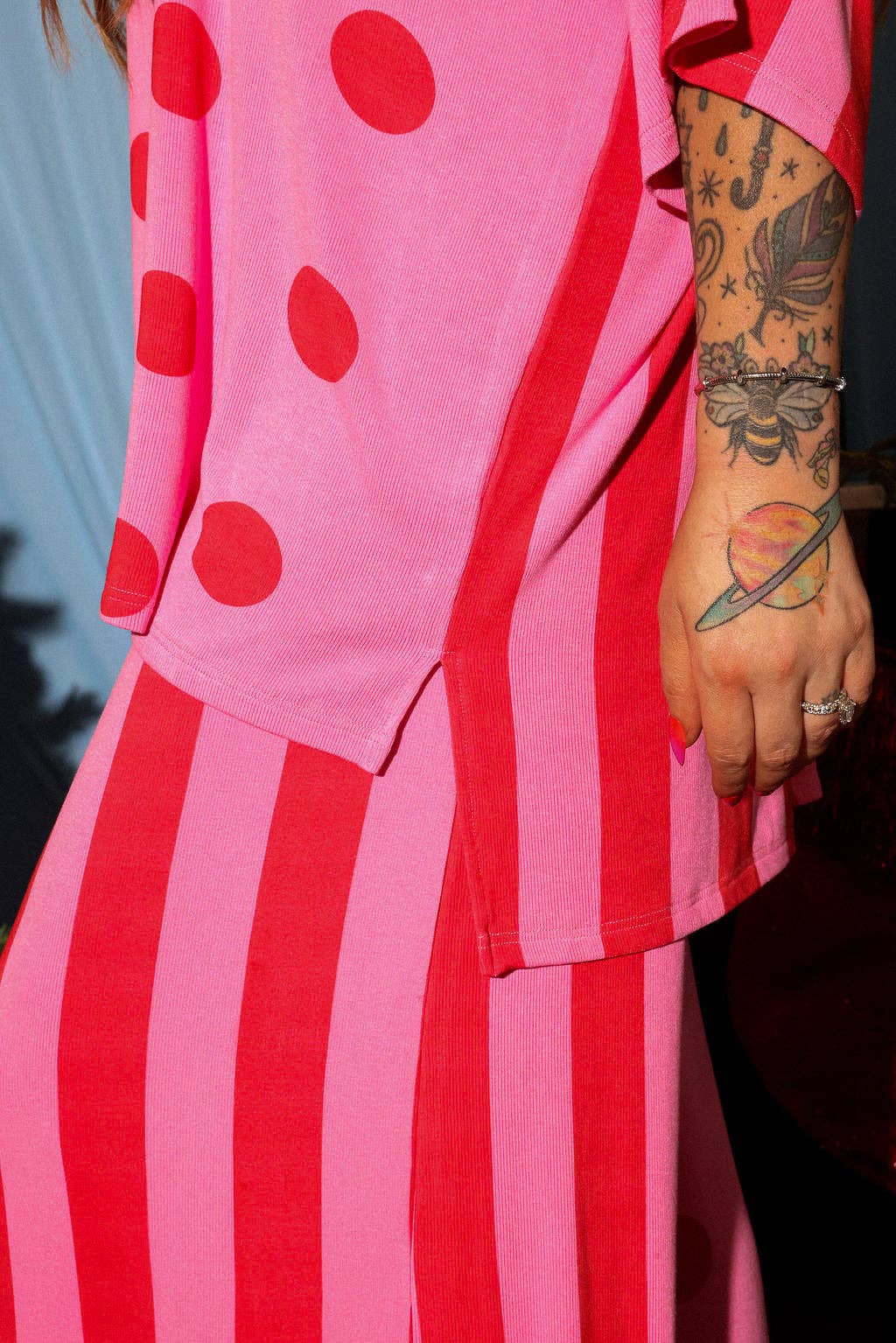 Burnt Toast - Wholesale Lounge Set - Women's - Heat Stroke Pink and Red Set6