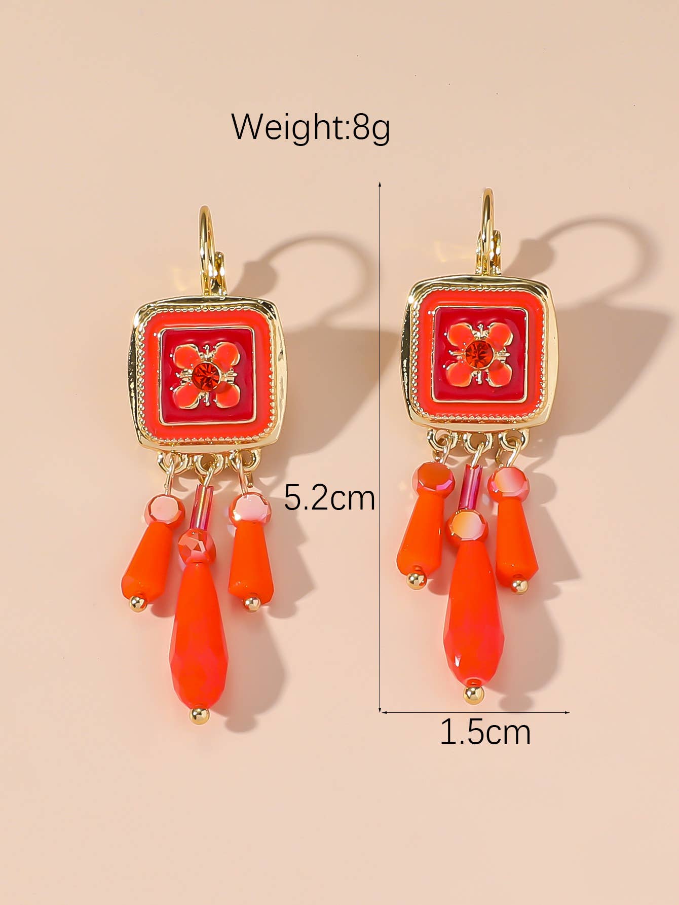 Blossom bijoux - Wholesale Dangle Earrings - Sleeper earrings 24PEBOL0433