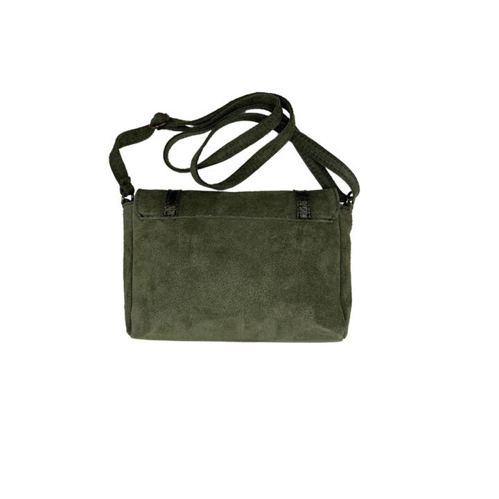 Louisa lee - Wholesale Crossbody Bag - Women's - PAULETTE SUEDE LEATHER SATCHEL BAG13