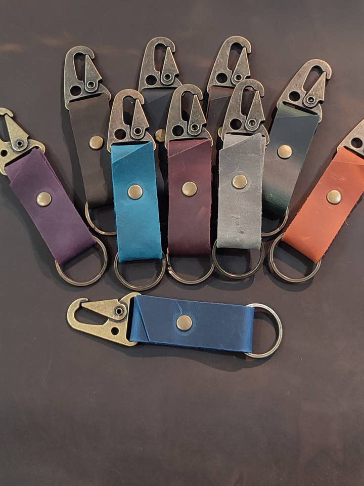 key clip Antique Brass for wholesale by Lillians Leather and Mercantile