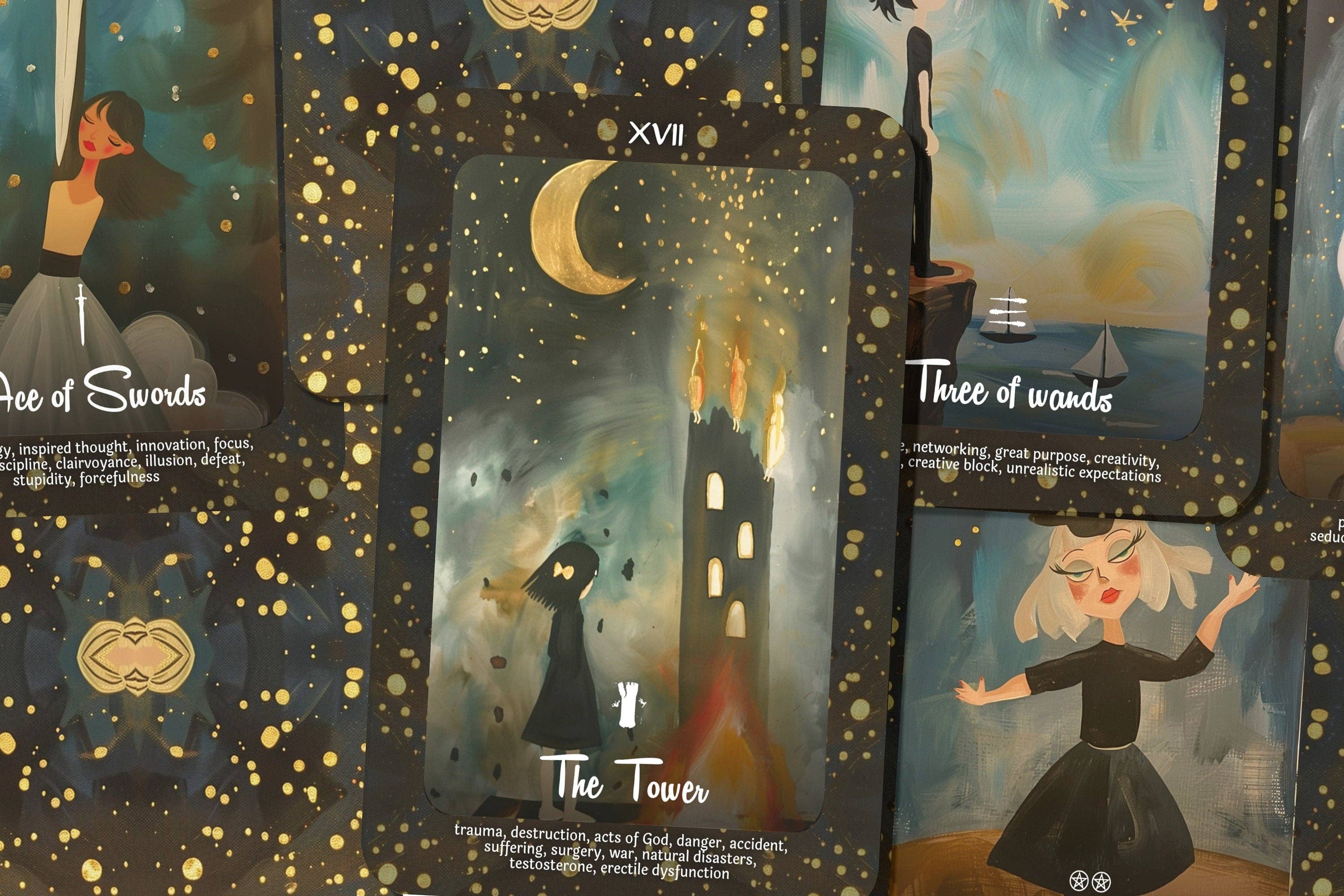 IBIZA TAROT - Wholesale Tarot Cards - Big Eyes Dream Tarot - 78 cards - By Carmen Graf1