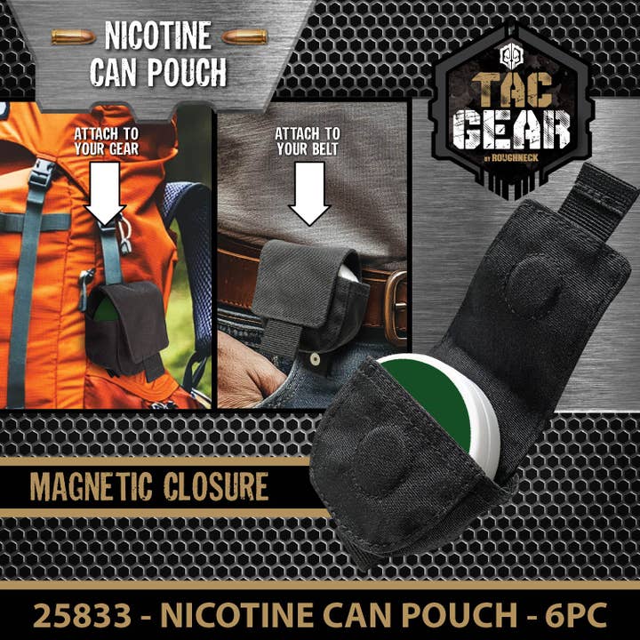 Novelty Brands - Wholesale Retailer Display - Home & Living - Tac Gear Magnetic Close Nicotine Can Pouch - 6/Display3